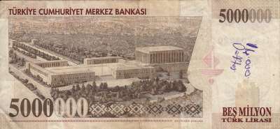 Beschrijving achterzijde: ANKARA
